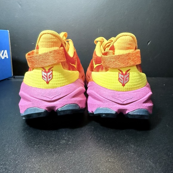 Hoka One One Speedgoat 6 Shoes Sherbet Beet Root orange Womens Sz 6 B Sneakers - Picture 6 of 16